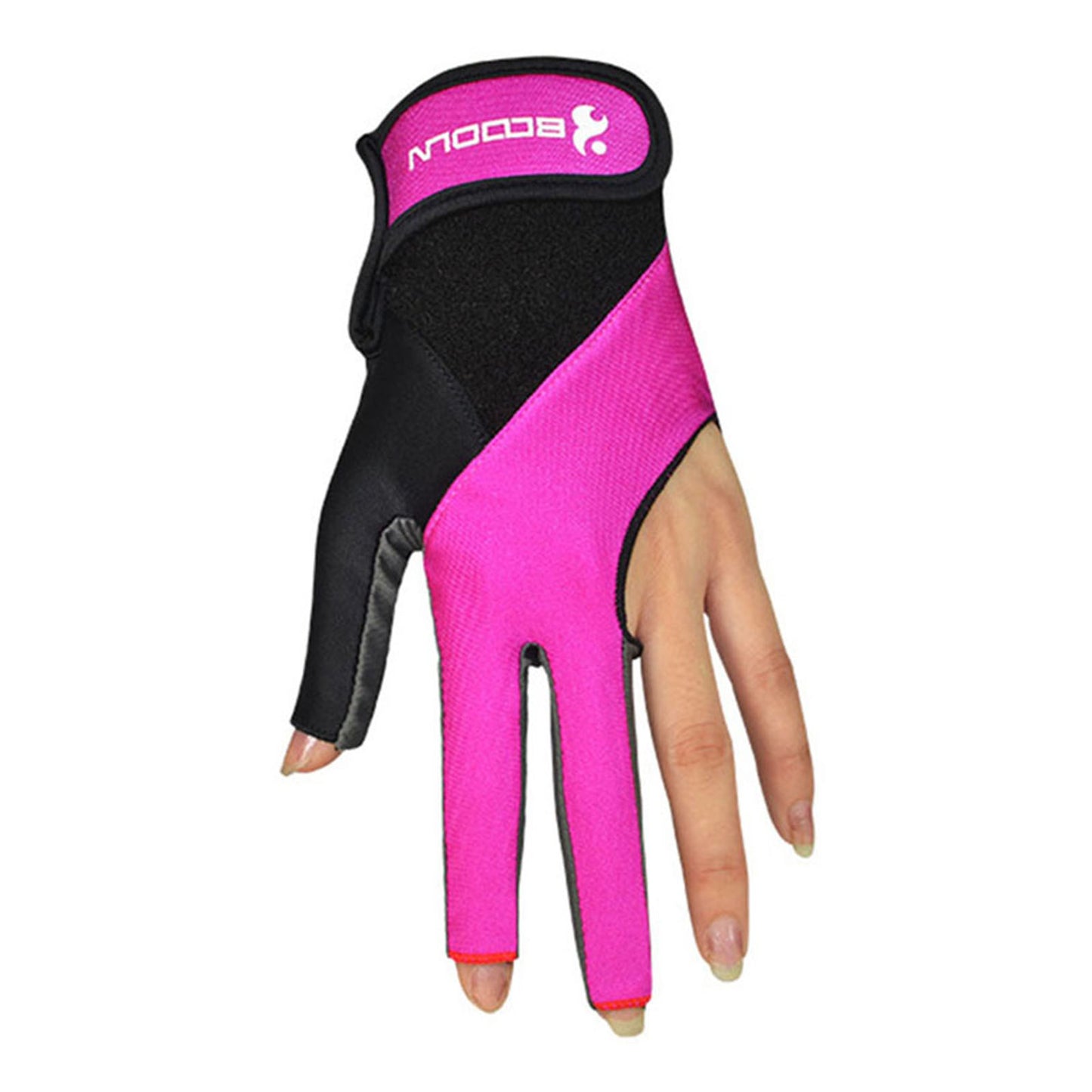 Boodun M200932 1Pc Breathable Billiard Pool Gloves Shooters Snooker Cue Sport Glove - Purple / M