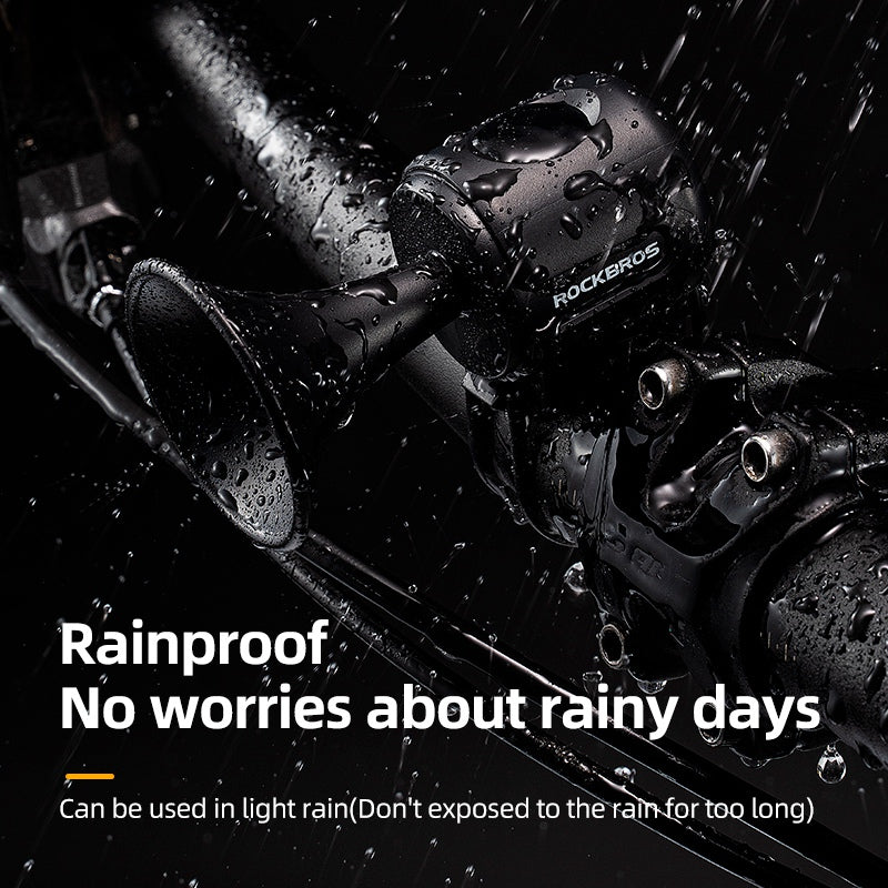 Rockbros EH-2 Bicycle Electronic Horn 120dB Big Power Bike Warning Safety Alarm Bell - Black