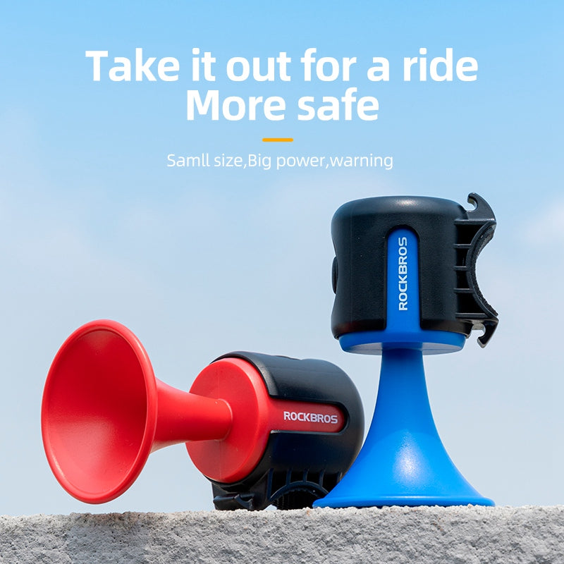 Rockbros EH-2 Bicycle Electronic Horn 120dB Big Power Bike Warning Safety Alarm Bell - Red
