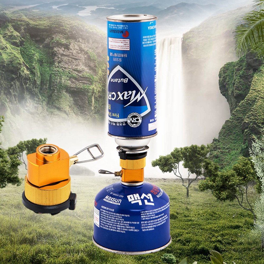 WSS-706 Outdoor Camping Gas Tank Refill Converter Connector Adjustable Gas Cartridge Refill Valve Adapter