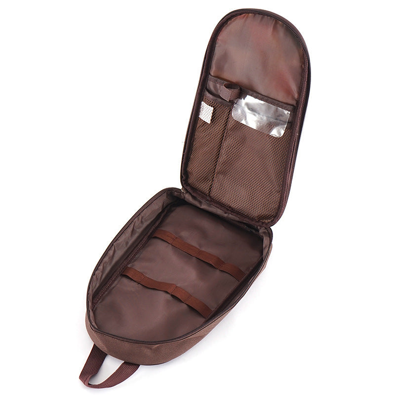 CLS Portable BBQ Storage Bag Camping Cookware Organizer Cooking Utensils Storage Bag Travel Tableware Storage Pouch - Coffee