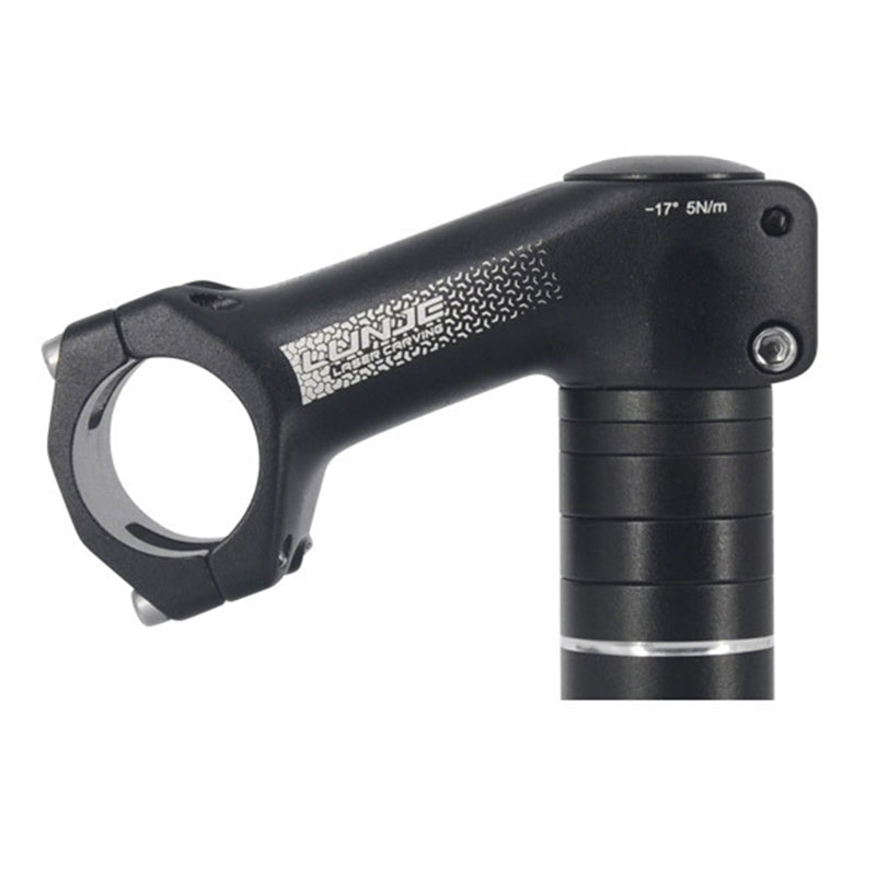 LUNJE A013 Aluminum Alloy Bike Stem 31.8mm MTB Stem ±17 Degrees Adjustable Raise Up Handlebar Tube - 70mm