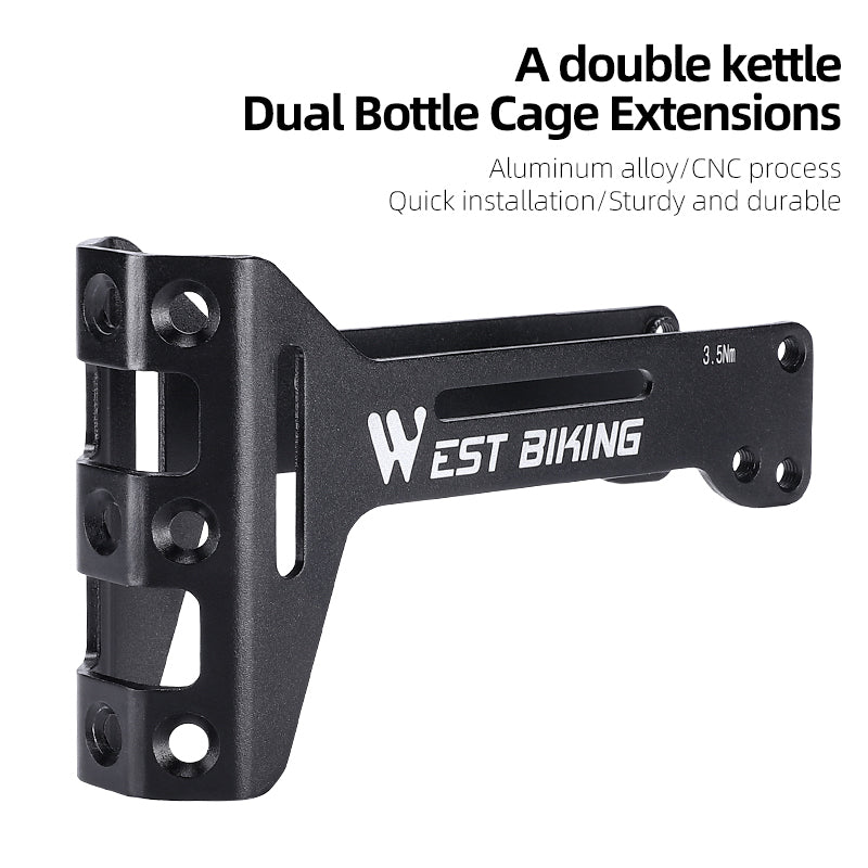 YP0719305 Multifunction Bike Bottle Cage Seat Saddle Mount Adapter Water Bottle Holder with Adjustable Angle