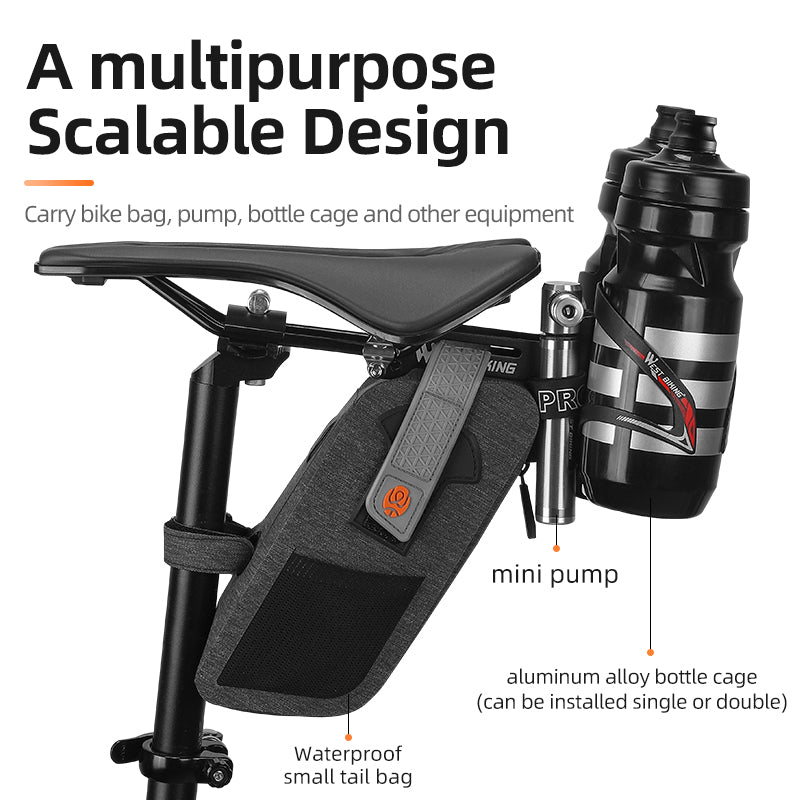 YP0719305 Multifunction Bike Bottle Cage Seat Saddle Mount Adapter Water Bottle Holder with Adjustable Angle