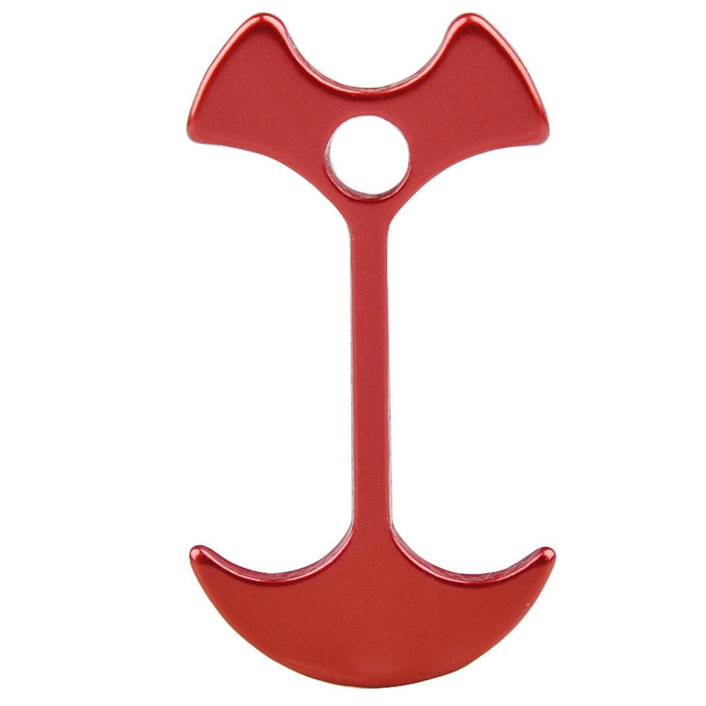 Uniqkart THFSK-003 Outdoor Camping Fishbone Plank Road Anchor Tent Peg Awning Fixed Nail (Without Spring) - Red