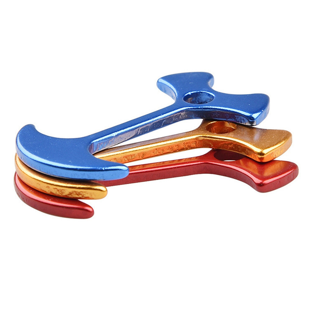 Uniqkart THFSK-003 Outdoor Camping Fishbone Plank Road Anchor Tent Peg Awning Fixed Nail (Without Spring) - Blue