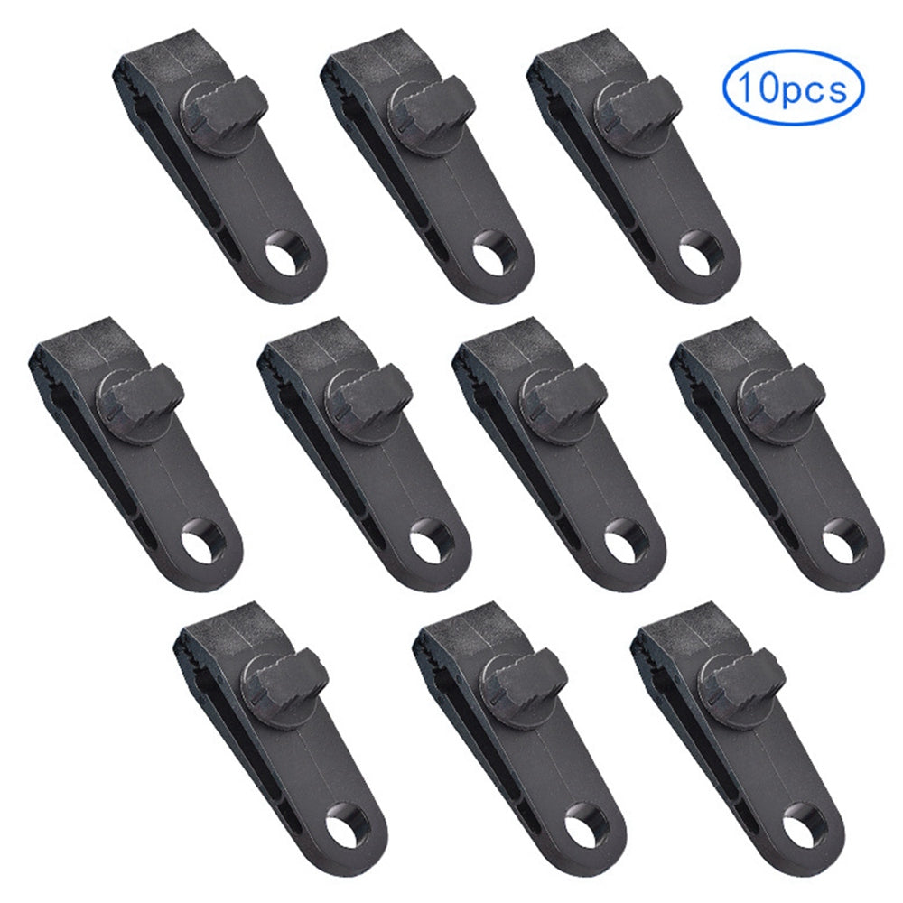 Uniqkart SLPJ-007 10Pcs Tarp Clips Clamps Heavy Duty Lock Grip Fasteners Tent Clips Holder Pool Canopy Cover Bungee Cord Clip