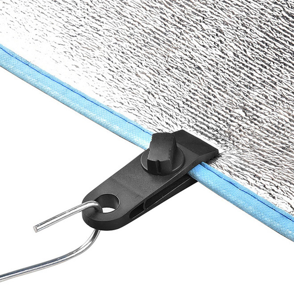 Uniqkart SLPJ-007 10Pcs Tarp Clips Clamps Heavy Duty Lock Grip Fasteners Tent Clips Holder Pool Canopy Cover Bungee Cord Clip