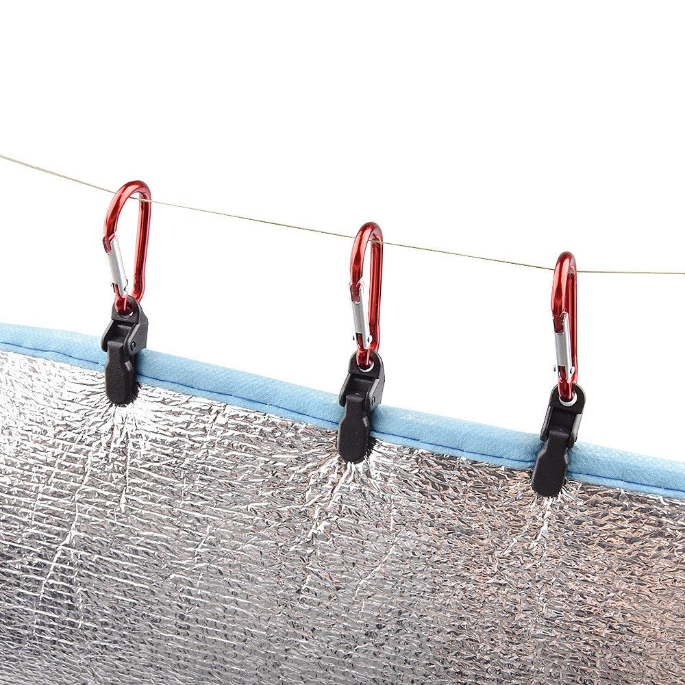 Uniqkart Outdoor Portable Snap Hook Camping Tent BBQ Awning Tarpaulin Windproof Fixing Clip