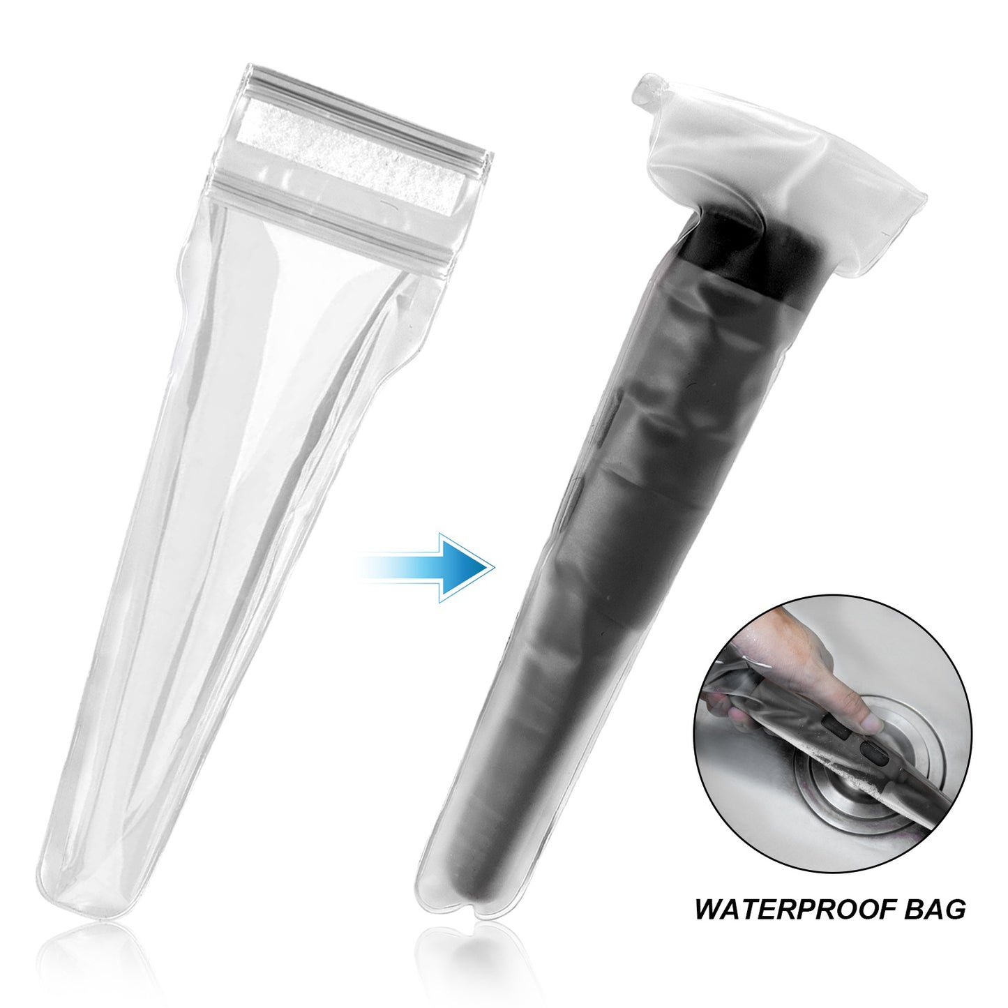 LCD Display Metal Detector Pinpointer Handheld Pin Pointer Wand Treasure Finder Probe with Spring Buckle for Adults Kids (No Battery) - Black