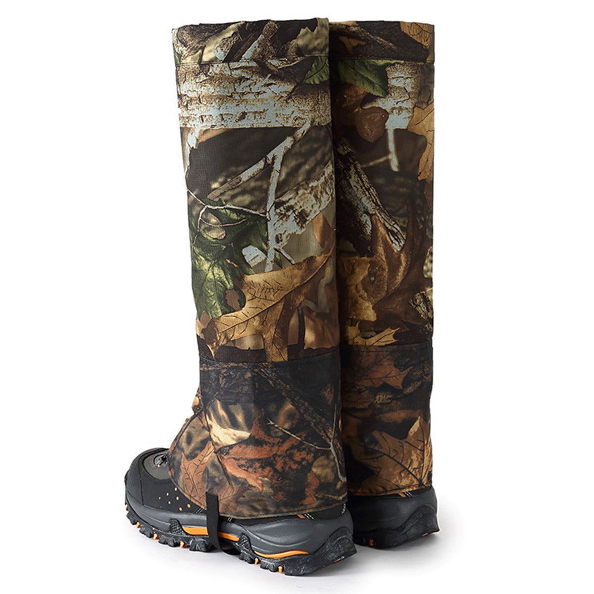 Uniqkart 1 Pair Hiking Camping Gaiters Dead Leaf Camouflage Boots Shoe Covers Waterproof Anti-insect Leg Cover, Size XL