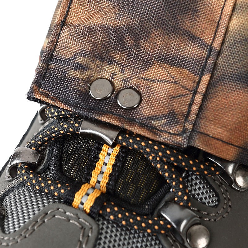 Uniqkart 1 Pair Hiking Camping Gaiters Dead Leaf Camouflage Boots Shoe Covers Waterproof Anti-insect Leg Cover, Size XL