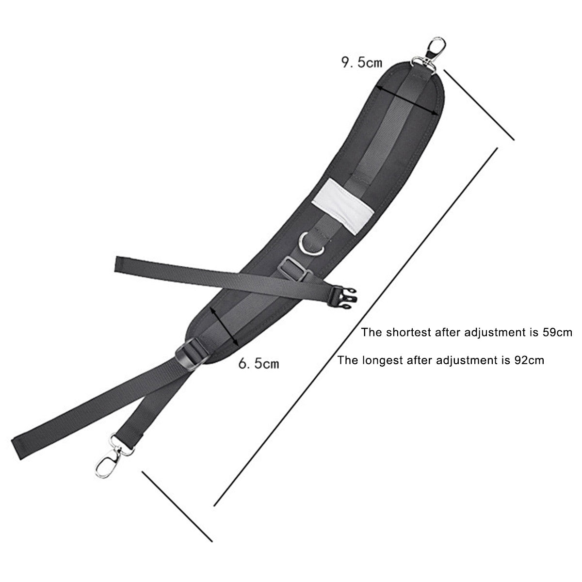 Uniqkart 1 Pair Replacement Backpack Straps Adjustable Padded Shoulder Straps for Backpack Dry Bag