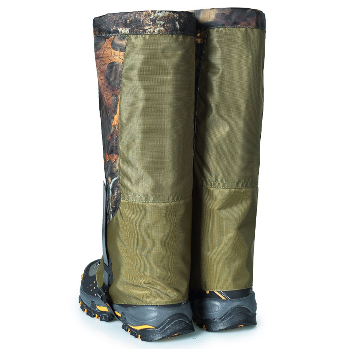 Uniqkart 1 Pair Outdoor Oxford Cloth Waterproof Gaiters Leg Cover Boots Shoe Covers for Hiking Camping Climbing Skiing