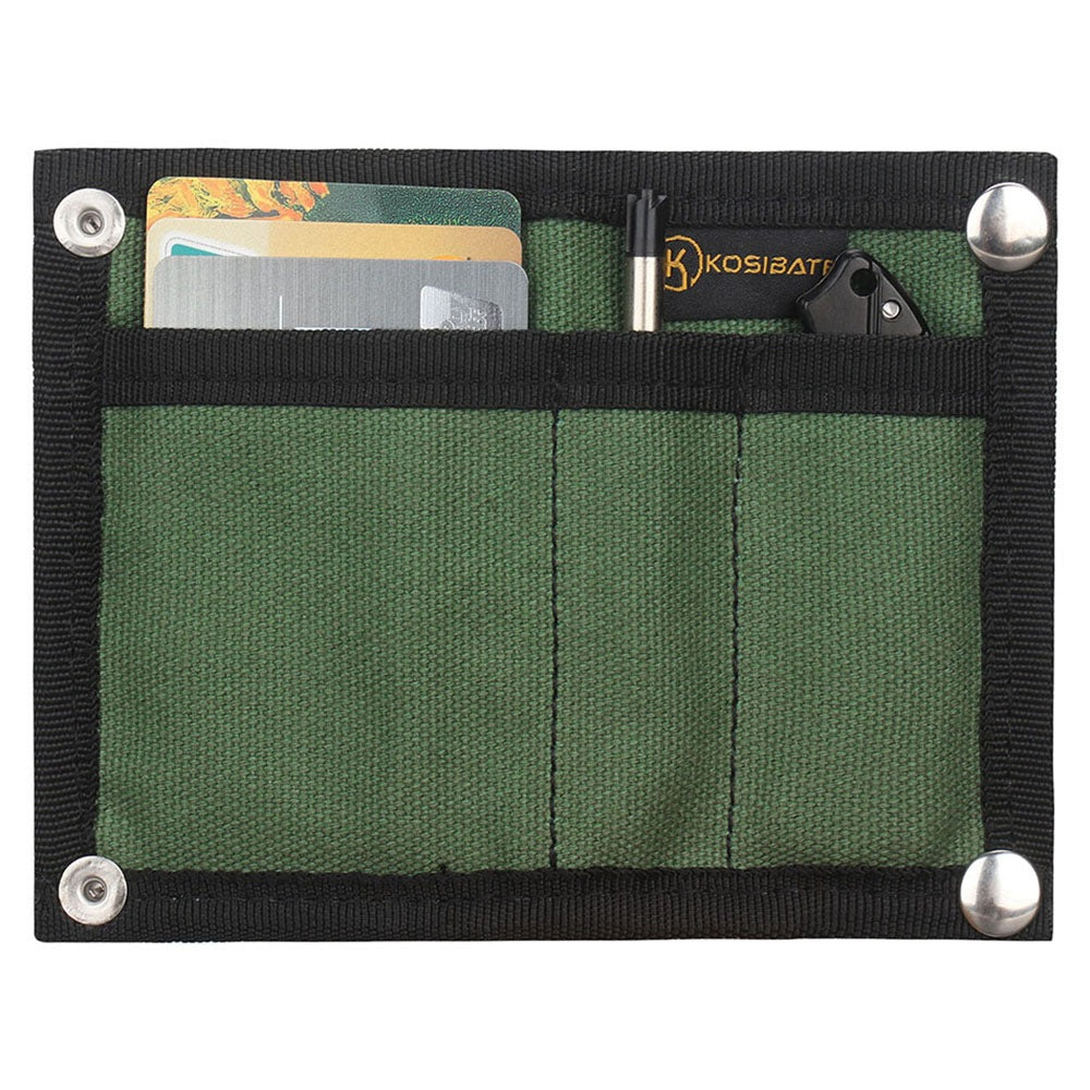 Uniqkart H241 Portable Outdoor Tactical EDC Tool Storage Bag Foldable Credit Card Holder Pouch - Green