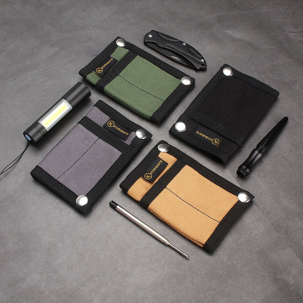 Uniqkart H241 Portable Outdoor Tactical EDC Tool Storage Bag Foldable Credit Card Holder Pouch - Green