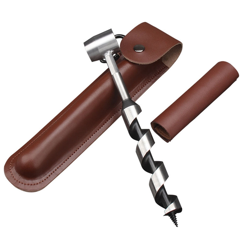 H237 Hand Auger Wrench Auger Drill Multifunction Tools Kit for Survival Outdoor, Manual Auger, Jungle Camping