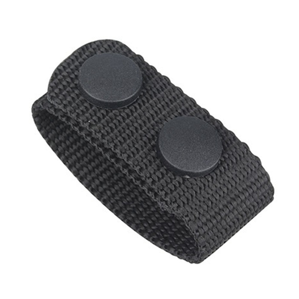 H-142 2Pcs Nylon Belt Keeper Outdoor Tactical Waist Belt Loop Buckle Band with Two Snap Buttons