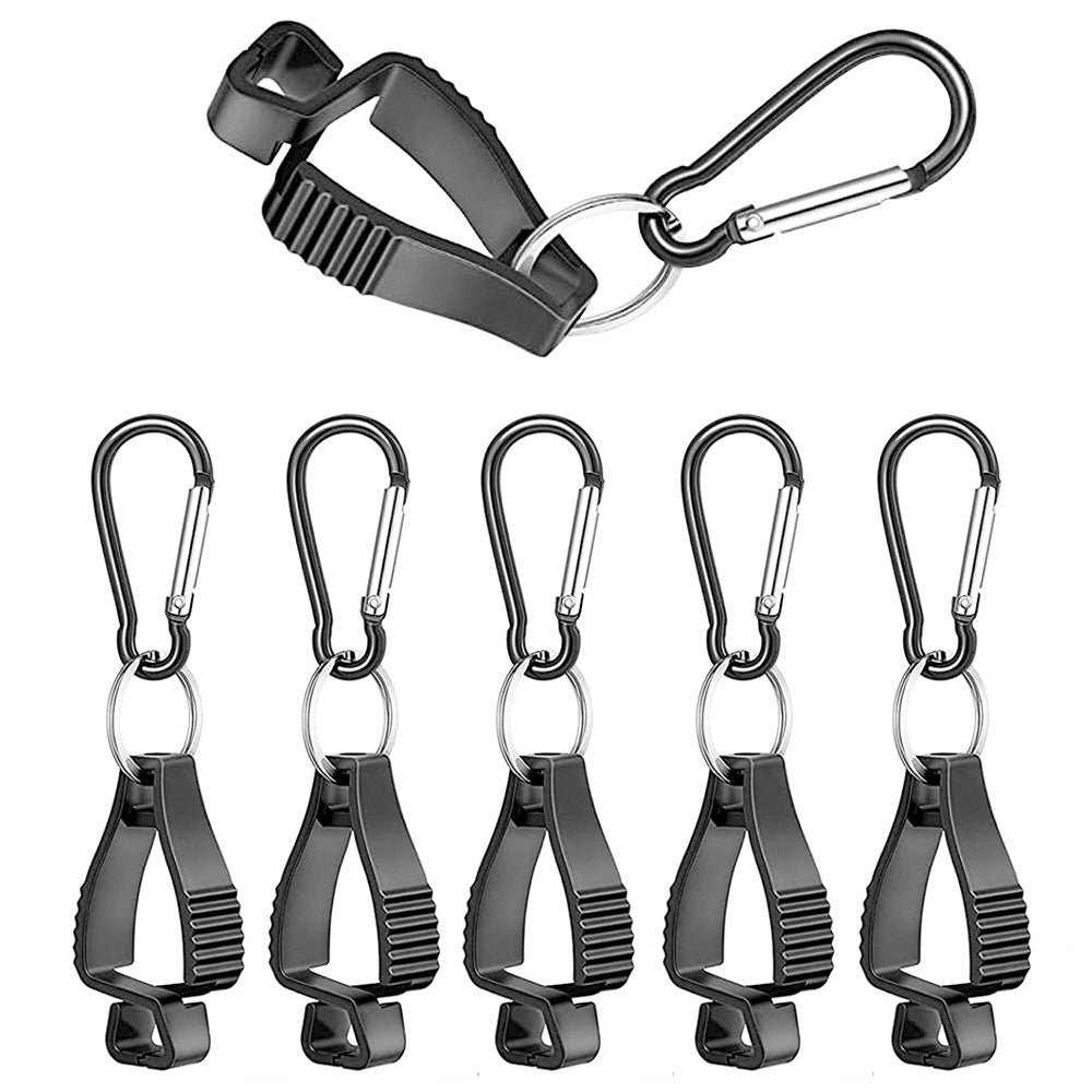 Uniqkart 2Pcs Multi-function Outdoor Work Belt Clip Safety Work Glove Clips for Glasses Hats Helmets Towel Tool