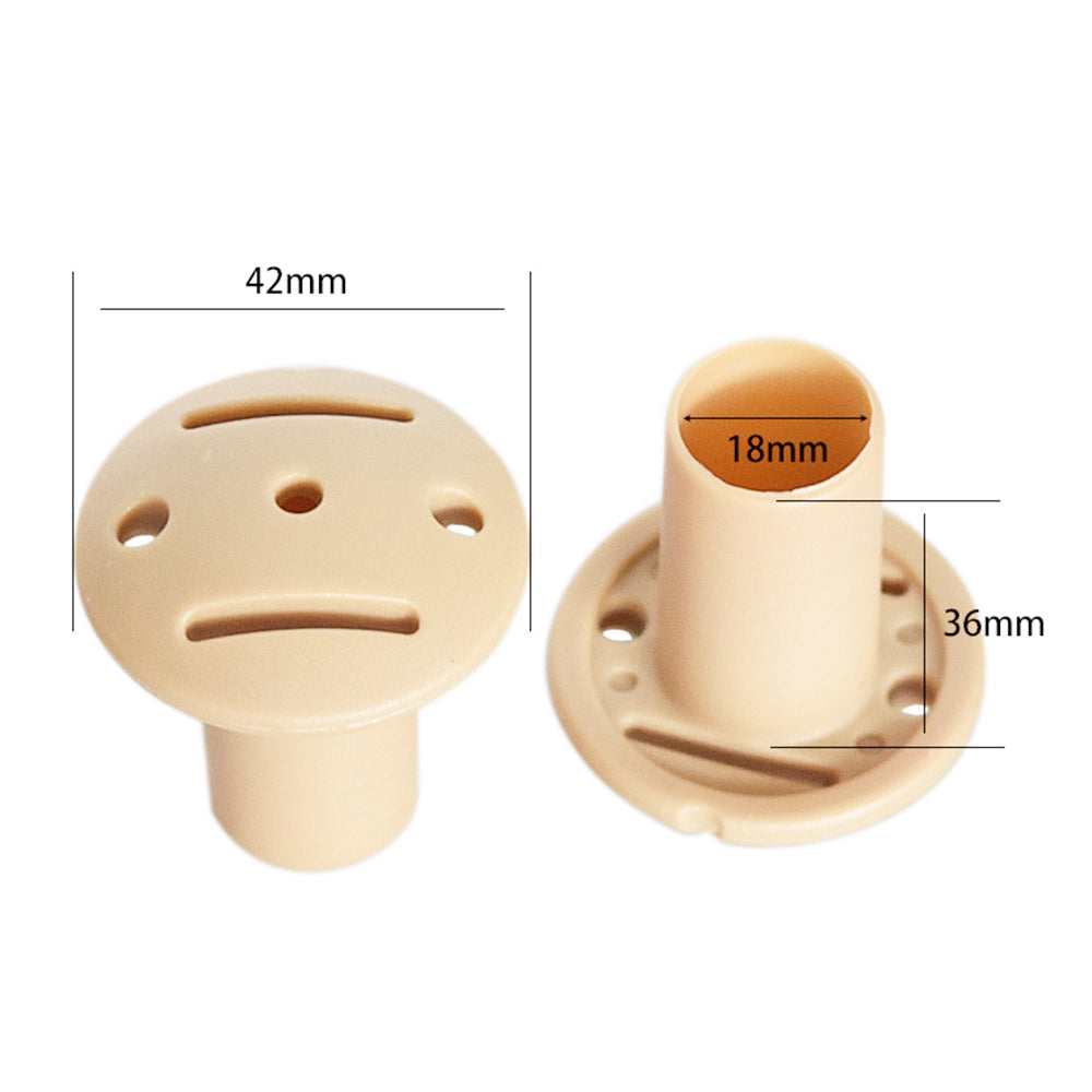 Uniqkart JZT-BHT-BK Anti-Puncture Plug Plastic Tent Support Rod Protective Sleeve - Nude