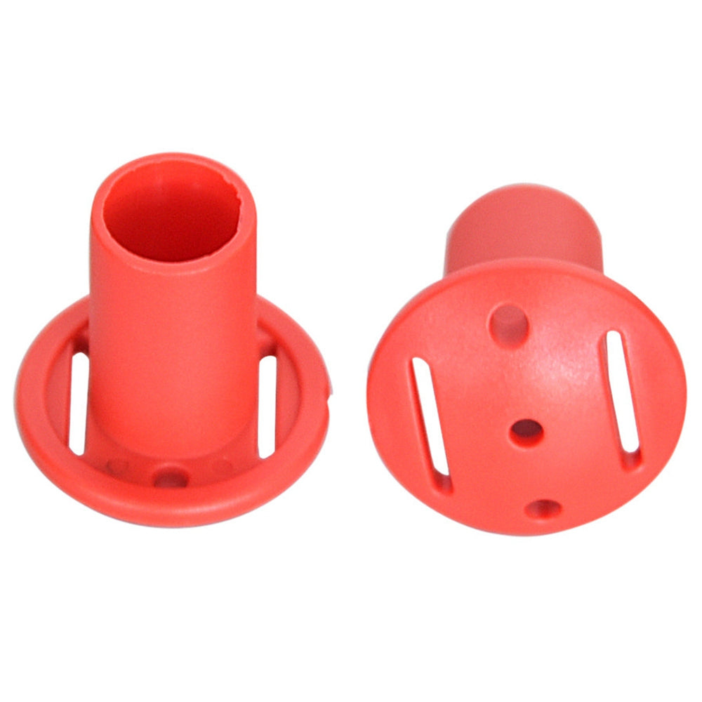 Uniqkart JZT-BHT-BK Anti-Puncture Plug Plastic Tent Support Rod Protective Sleeve - Red