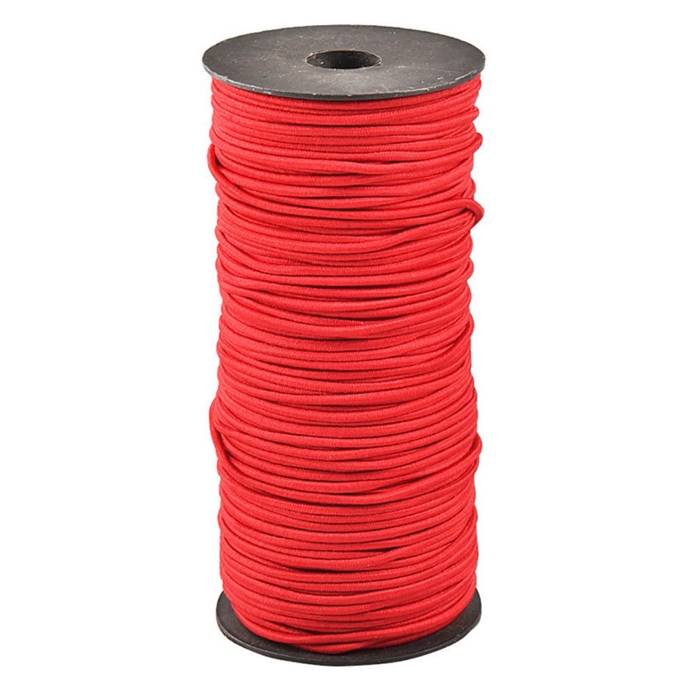 Uniqkart 10m Strong Elastic Rope Rubber Band Craft Supplies Elastic Band Bounding Strap DIY Sewing Accessories - Red