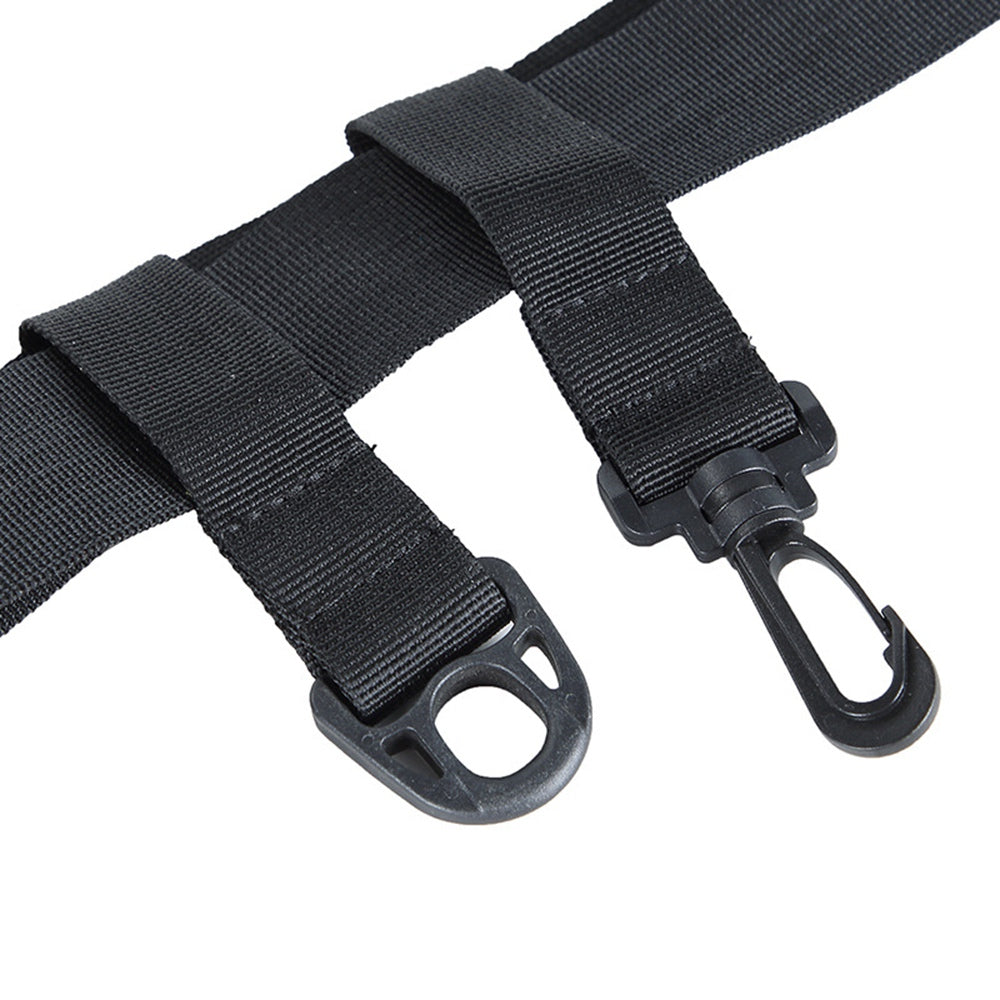 Uniqkart Multifunctional Outdoor Fishing Waist Belt Adjustable Waistband with D-ring and Hanging Hook