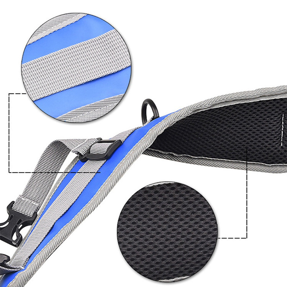 Uniqkart 1 Pair Adjustable Backpack Straps Replacement Shoulder Strap with D-ring - Blue