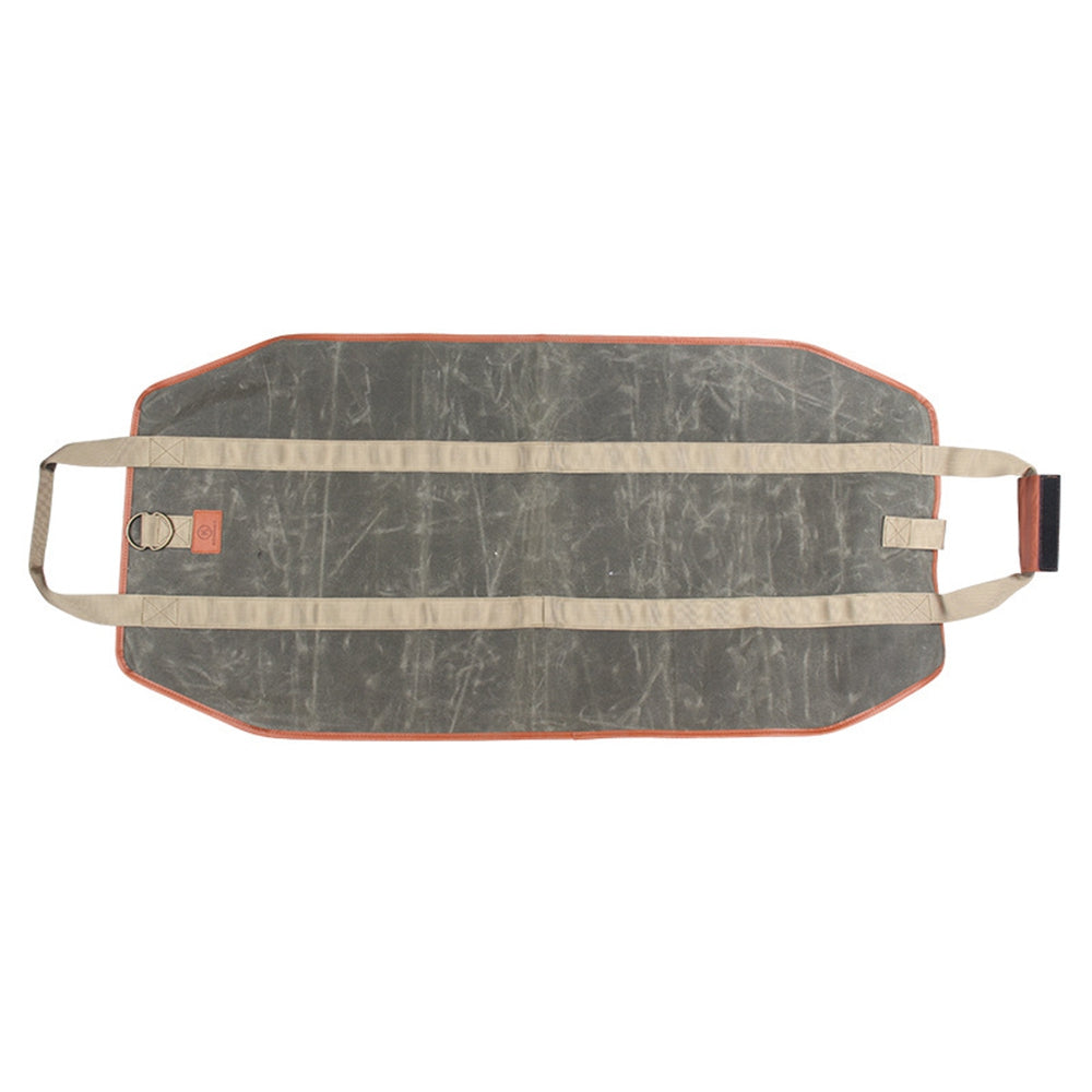 KOSIBATE CL-158 Waxed Canvas Fireplace Log Carrier Firewood Carrier Bag Water Resistant Log Tote Wood Carrying Bag with Handle Strap for Camping Trip Home Use