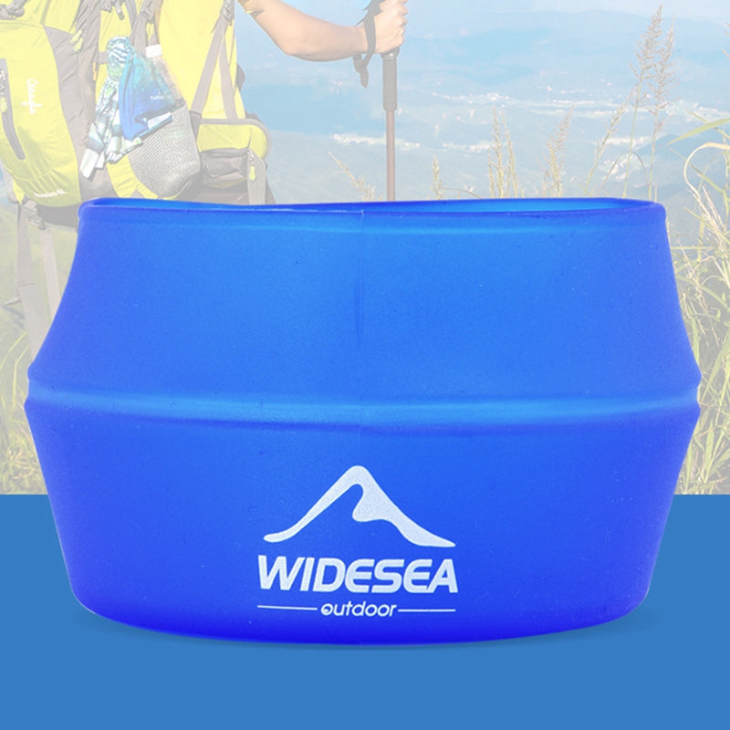 Widesea WSCP-250ML Outdoor Travel Camping Picnic Water Cup 250ML TPE Coffee Tea Mug Foldable Cup (BPA Free, No FDA Certification)