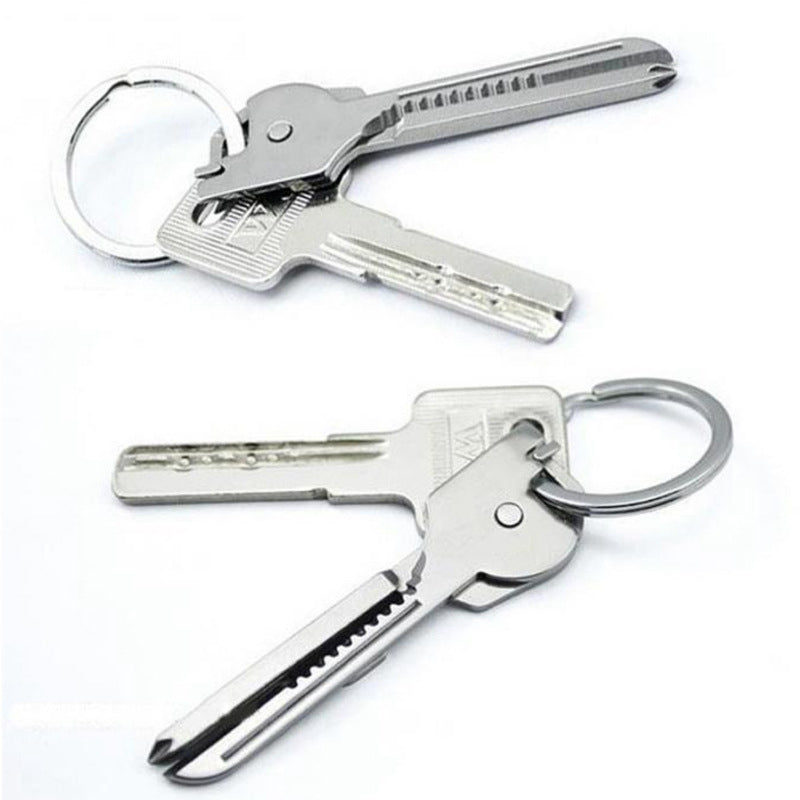 SWISS+TECH HW19004 6 in 1 Swiss Knife Multifunction Keychain Screwdriver Bottle Opener Outdoor Camping Tool