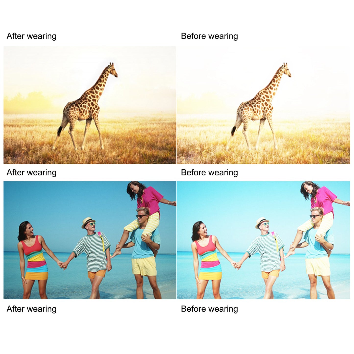 s17014 Metal Frame UV400 Protection Sunglasses Lightweight Design Comfortable Wearing Glasses - Gold/Grey