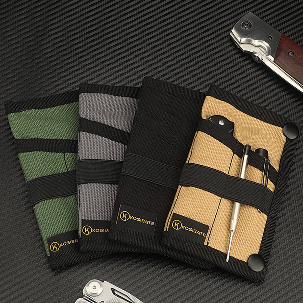 Uniqkart H255 Tactical EDC Tool Storage Bag Wallet Molle Bag Outdoor Multifunction Military Tool Storage Pouch - Khaki