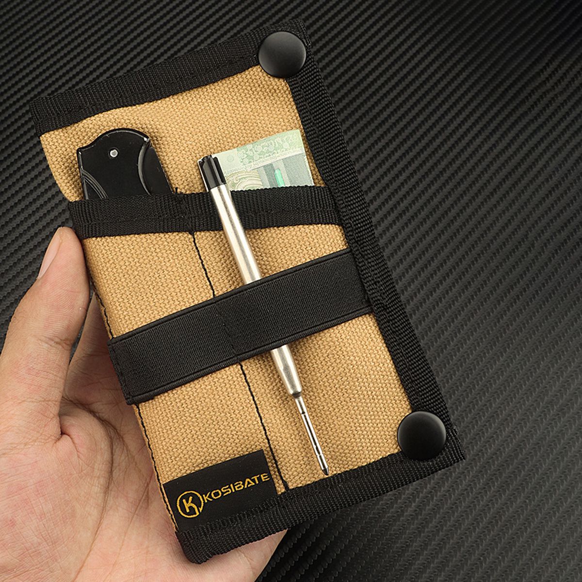 Uniqkart H255 Tactical EDC Tool Storage Bag Wallet Molle Bag Outdoor Multifunction Military Tool Storage Pouch - Black