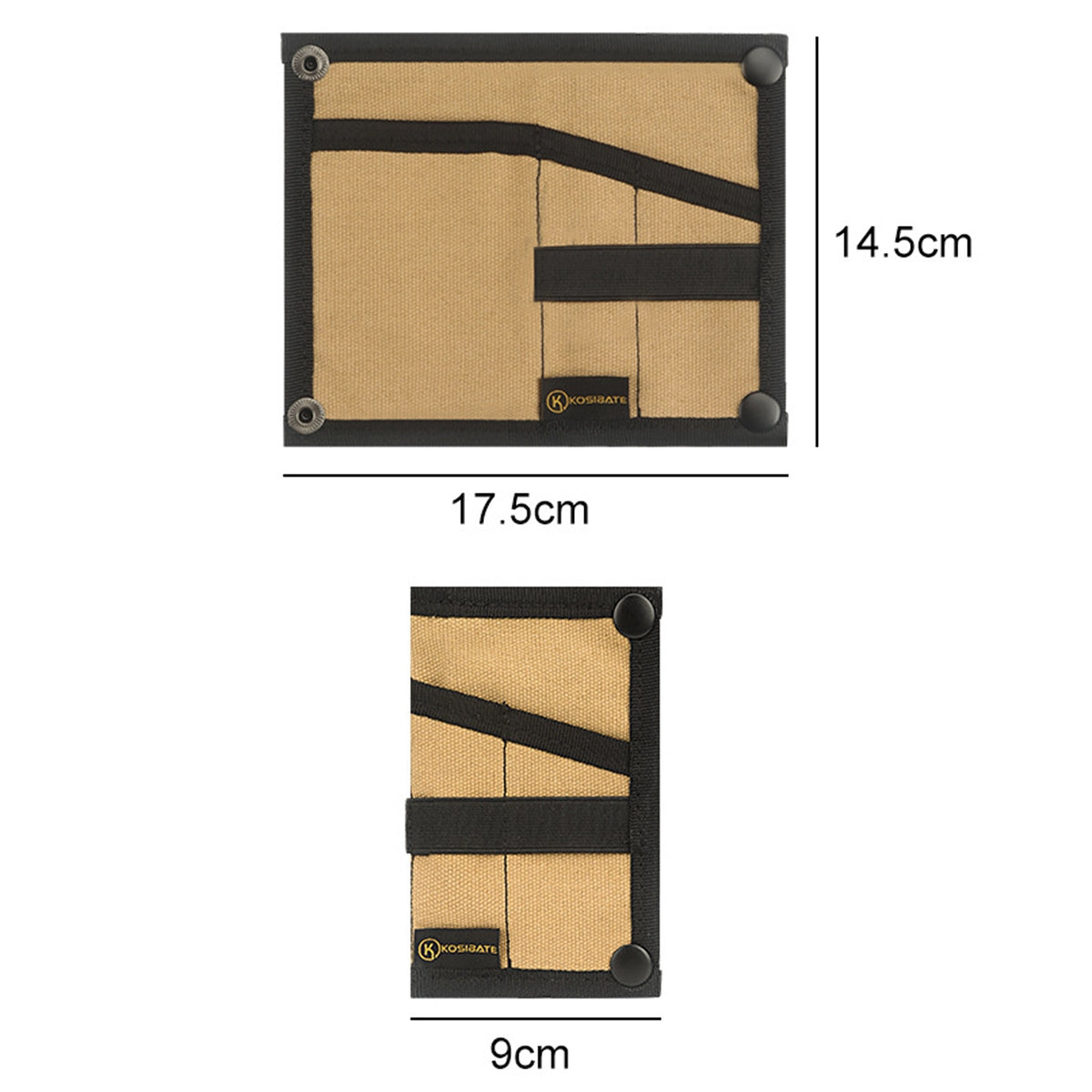 Uniqkart H255 Tactical EDC Tool Storage Bag Wallet Molle Bag Outdoor Multifunction Military Tool Storage Pouch - Black