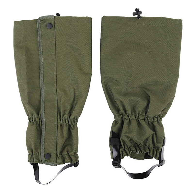 1Pair Sports Shoe Boots Cover Outdoor Waterproof Sports Climbing Legging Gaiters Waterproof Boots Cover for Hiking, Skiing, Hunting - Army Green