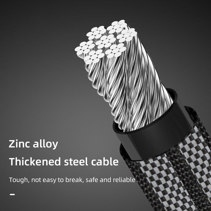 Rockbros 3220001001 Reflective 5 Digit Password Bicycle Lock Thicken Steel Cable Anti-theft Bike Code Lock - Black