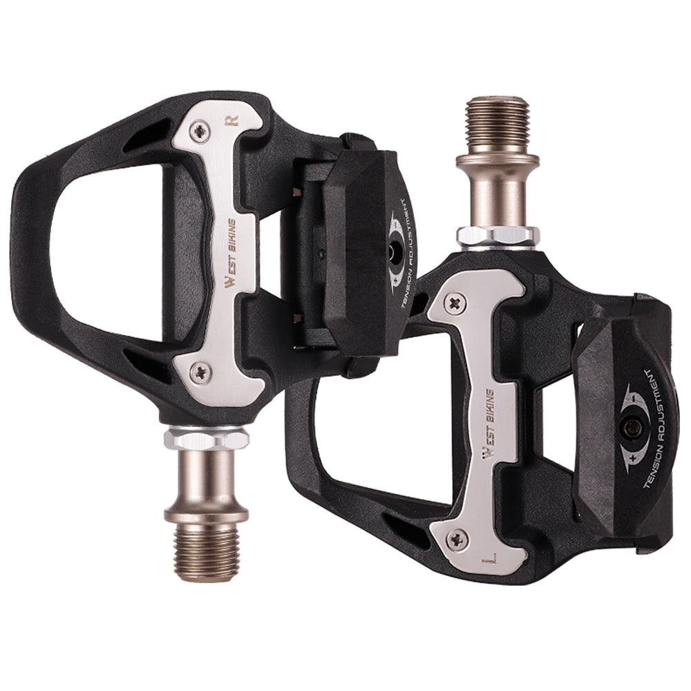 YP0802092 1 Pair Bicycle Anti-slip Self-Locking Pedals Road Bike Cycling SPD Pedals with Cleats