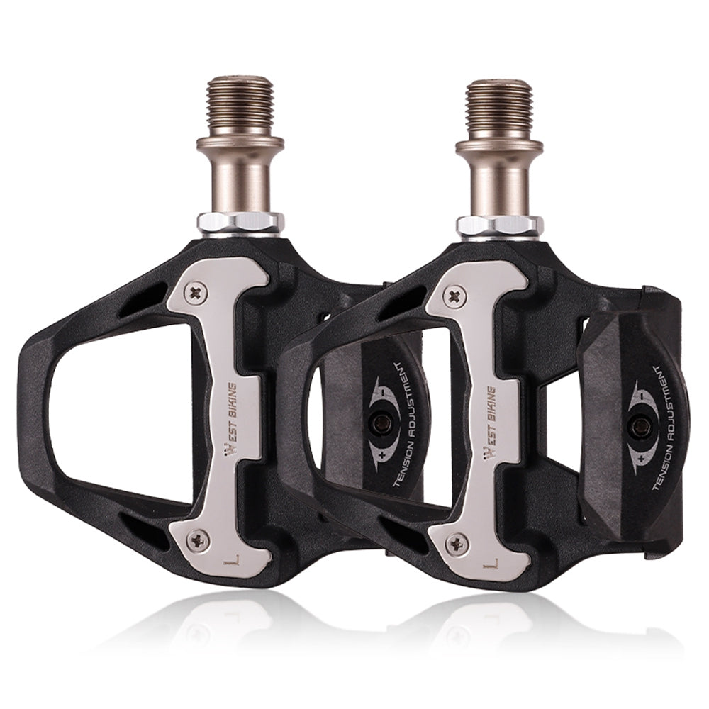YP0802092 1 Pair Bicycle Anti-slip Self-Locking Pedals Road Bike Cycling SPD Pedals with Cleats