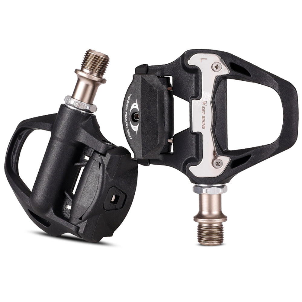 YP0802092 1 Pair Bicycle Anti-slip Self-Locking Pedals Road Bike Cycling SPD Pedals with Cleats