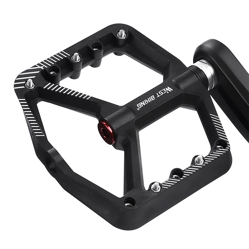 YP0802095 1 Pair MTB Bike Pedals Non-Slip Mountain Bike Nylon Pedals Bicycle Accessories - Black