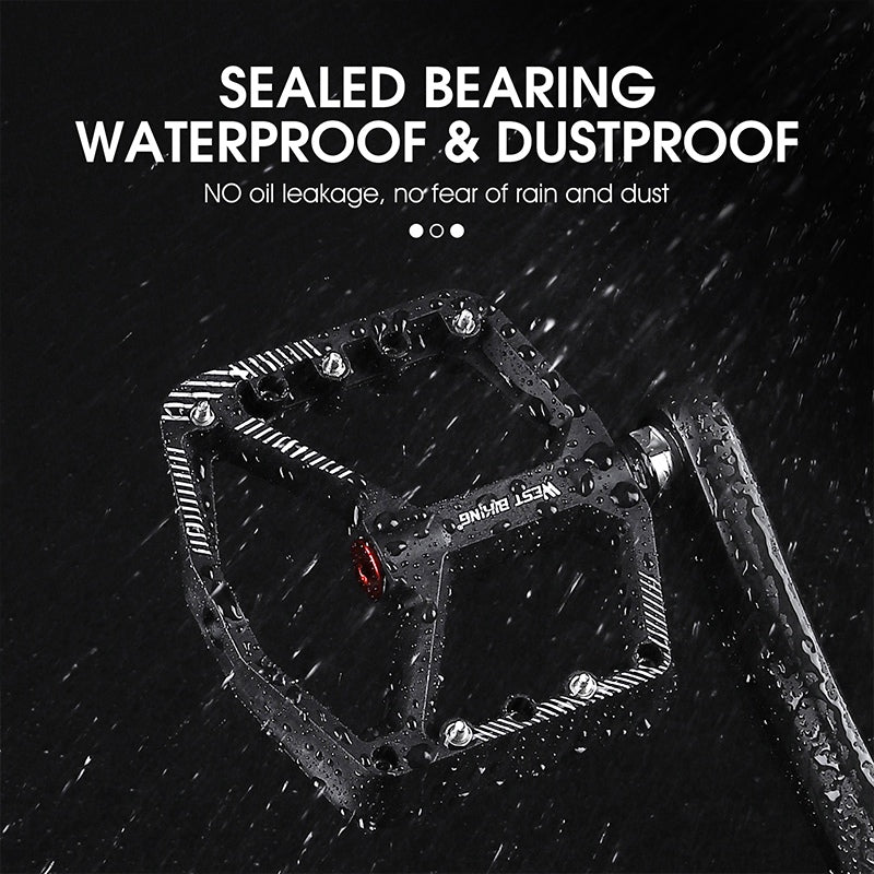 YP0802095 1 Pair MTB Bike Pedals Non-Slip Mountain Bike Nylon Pedals Bicycle Accessories - Purple