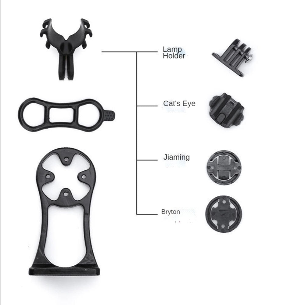 YS-50PU Bicycle Stopwatch Bracket Extender Frame Computer Extension Base MTB Bike Accessories - Black