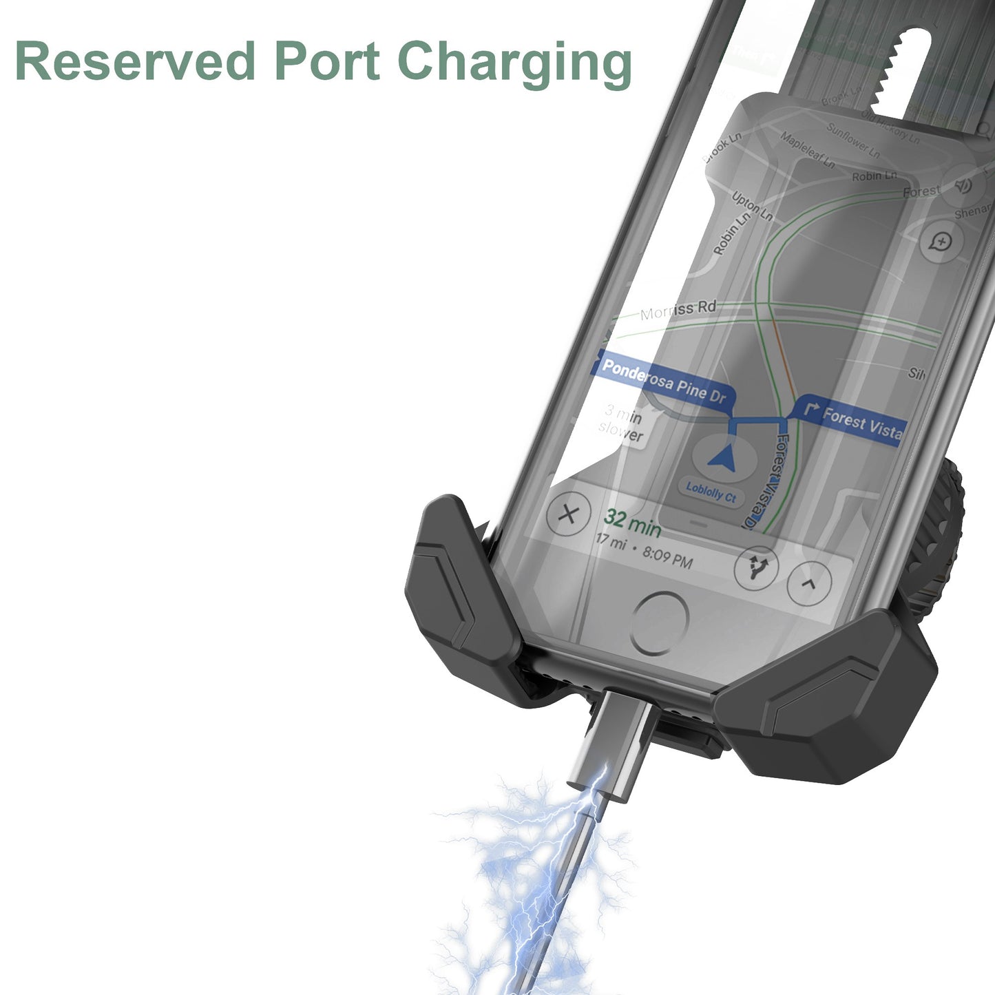 Bike Phone Mount Easy Installation Bicycle Handlebar Phone Mount Holder Bike Phone Holder for 4.7-7.2 inch Cell Phones