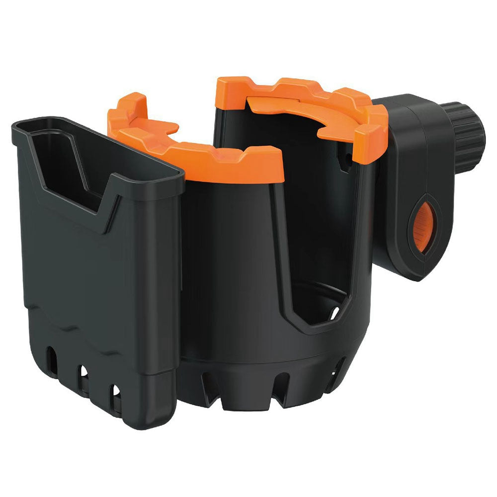 2-in-1 Bottle Cup Holder Cell Phone Holder Organizer Cycling Accessories for Bike Handlebar - Orange