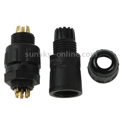 IP68 Shielded 9 Pin M14 Waterproof Connector, Cable Diameter: 2.5-7.5mm