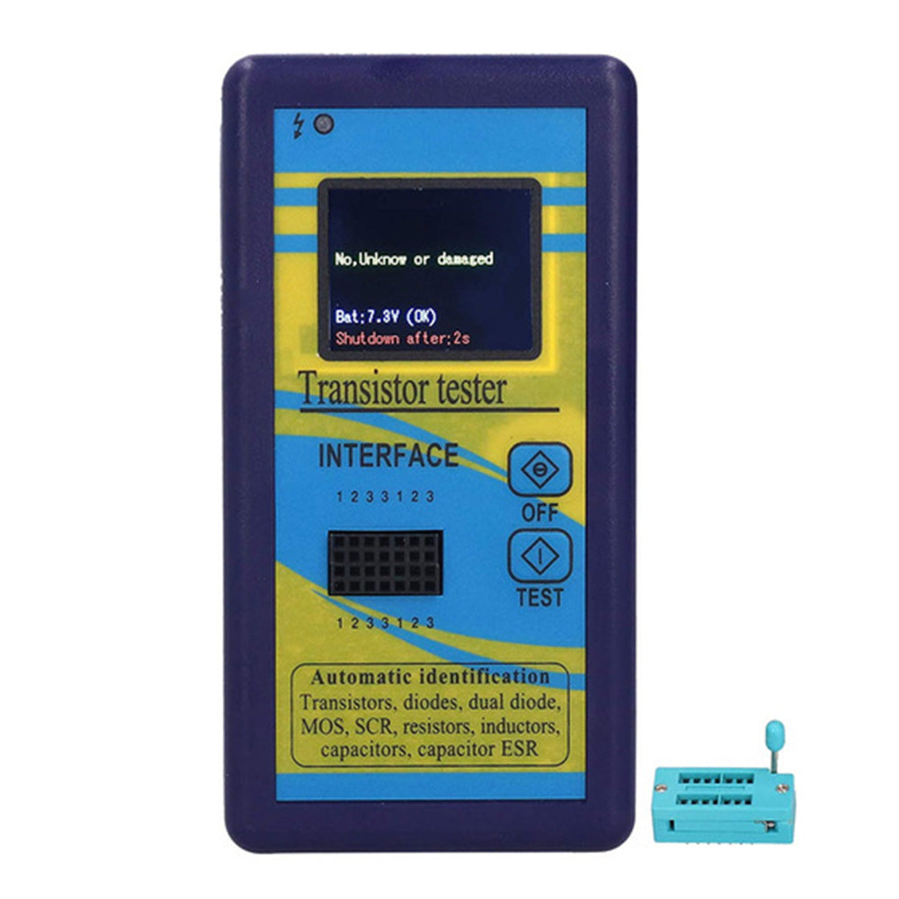 Color Screen Version Graphic Display M328 Transistor Tester Resistance Inductance Meter Capacitance ESR Meter (without Battery) - Multi-color