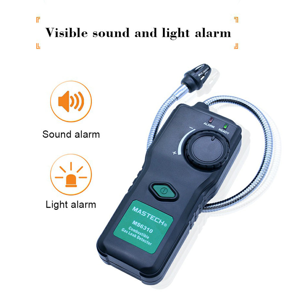 MASTECH MS6310 Gas Detector, Combustible Gas Leak Detector Meter Test for Natural Butane Paint Thinner Flammable Gas Analyzer