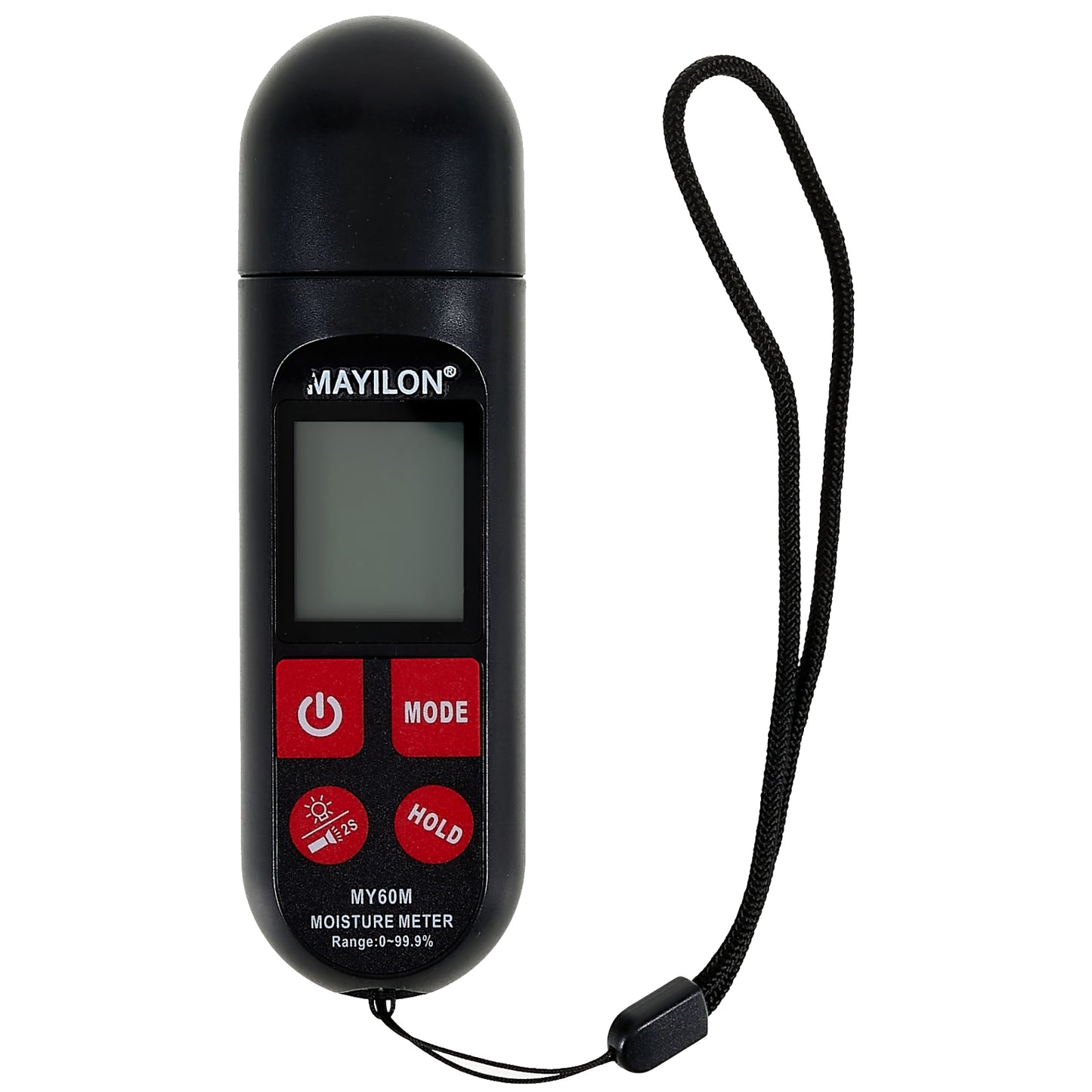 MAYILON MY60M Moisture Meter LCD Screen Display Moisture Detector for Wood Paper Chemical Field Building Materials