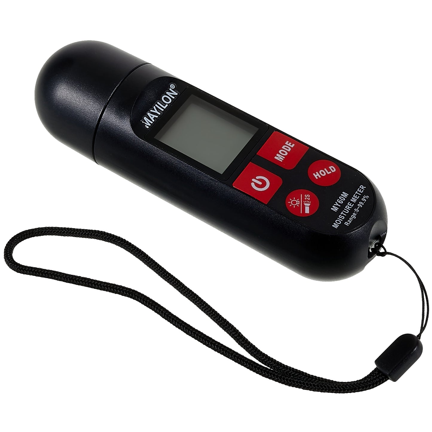 MAYILON MY60M Moisture Meter LCD Screen Display Moisture Detector for Wood Paper Chemical Field Building Materials